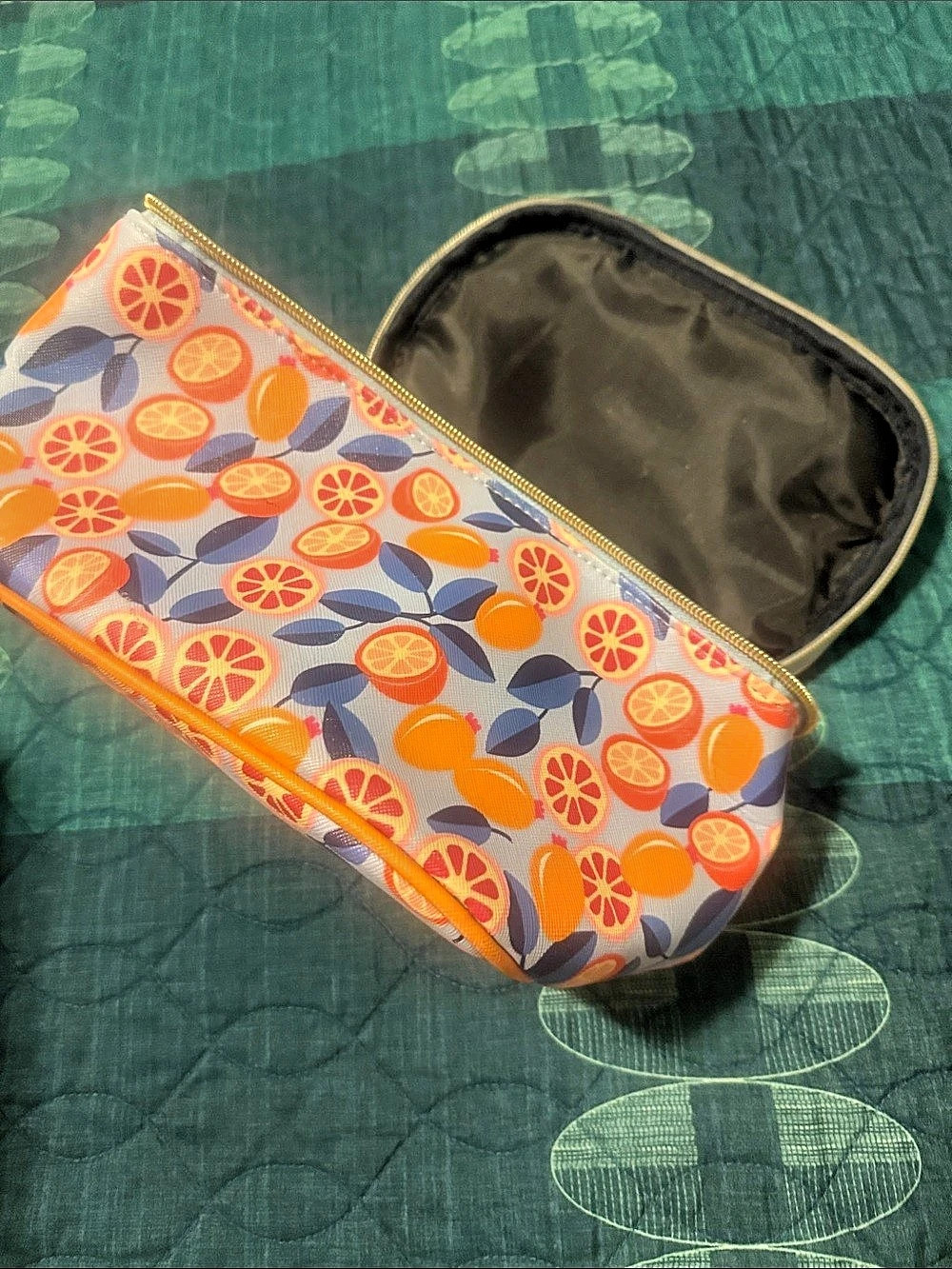 Disney Citrus Print Cosmetic Pouch